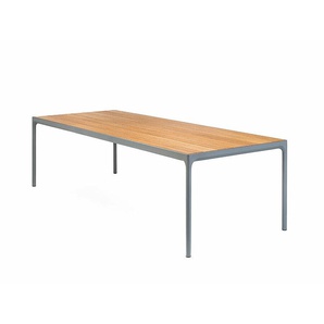 Outdoortisch Four Houe Tischplatte Bambus braun, Designer Henrik Pedersen, 75x210x90 cm