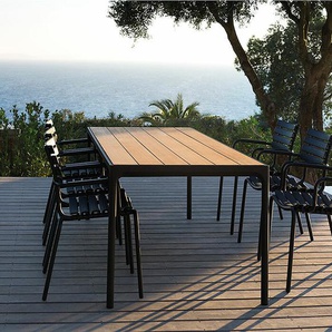 Outdoortisch Four Houe Tischplatte Bambus braun, Designer Henrik Pedersen, 75x210x90 cm