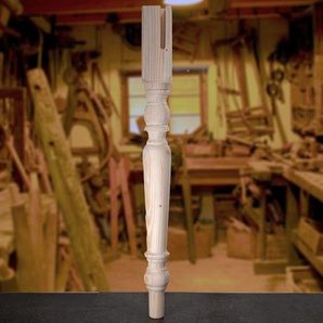 Tischbein, Holz, Massiv, Kiefer, Restauration, 75 cm