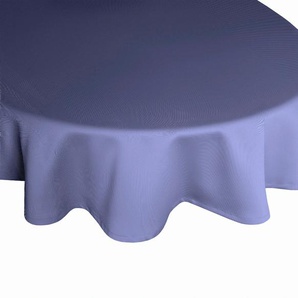 Tischdecke ADAM Uni Collection Tischdecken Gr. B/L: 145 cm x 220 cm, oval, blau (royalblau) Tischdecken