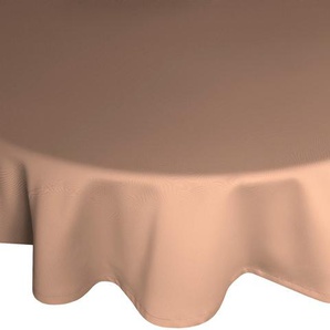 Tischdecke ADAM Uni Collection Tischdecken Gr. B/L: 145 cm x 220 cm, oval, braun Tischdecken nachhaltig