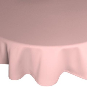 Tischdecke ADAM Uni Collection Tischdecken Gr. B/L: 145 cm x 220 cm, oval, rosa Tischdecken