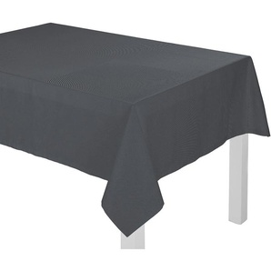 Tischdecke ADAM Uni Collection Tischdecken Gr. Ø 145 cm, rund, blau (dunkelblau) Tischdecken nachhaltig