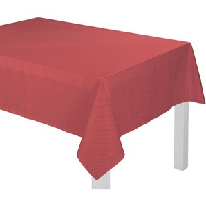 Tischdecke ADAM Uni Collection Tischdecken Gr. Ø 145 cm, rund, rot (dunkelrot) Tischdecken