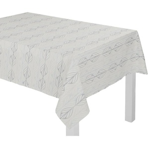 Tischdecke ADAM Wave Tischdecken Gr. B/L: 190 cm x 130 cm, rechteckig, beige (natur, hellgrau, beige) Tischdecken