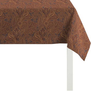 Tischdecke APELT 3313 INDIAN SUMMER Tischdecken Gr. B/L: 150 cm x 250 cm, 1 St., rechteckig, braun (bronzefarben) Tischdecken Herbstzeit, Herbstdeko