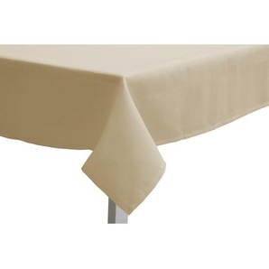 Tischdecke, Sand, Textil, rechteckig, 150x250 cm, schmutzabweisend, Wohntextilien, Tischwäsche, Tischdecken