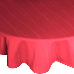 Tischdecke WIRTH LANGWASSER Tischdecken Gr. B/L: 130 cm x 190 cm, oval, rot Tischdecken