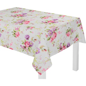 Tischdecke WIRTH MONTROSE Tischdecken Gr. B/L: 130 cm x 220 cm, eckig, bunt (rosé, lila) Tischdecken