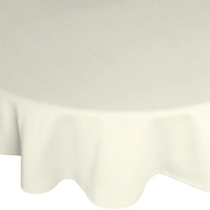 Tischdecke WIRTH Neufahrn Tischdecken Gr. B/L: 130 cm x 190 cm, oval, beige (creme) Tischdecken