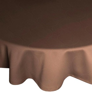 Tischdecke WIRTH Neufahrn Tischdecken Gr. B/L: 130 cm x 190 cm, oval, braun Tischdecken