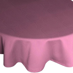 Tischdecke WIRTH Neufahrn Tischdecken Gr. B/L: 130 cm x 190 cm, oval, lila Tischdecken