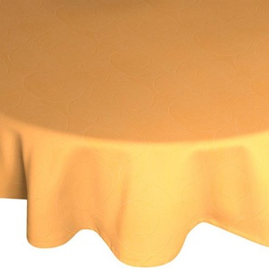 Tischdecke WIRTH Neufahrn Tischdecken Gr. B/L: 130 cm x 190 cm, oval, orange (apricot) Tischdecken