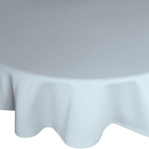 Tischdecke WIRTH NEWBURY Tischdecken Gr. B/L: 130 cm x 190 cm, oval, blau (hellblau) Tischdecken