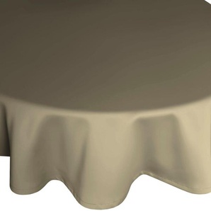 Tischdecke WIRTH NEWBURY Tischdecken Gr. B/L: 130 cm x 190 cm, oval, braun (schlamm) Tischdecken