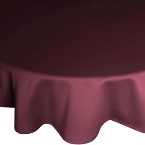 Tischdecke WIRTH NEWBURY Tischdecken Gr. B/L: 130 cm x 190 cm, oval, lila (aubergine) Tischdecken