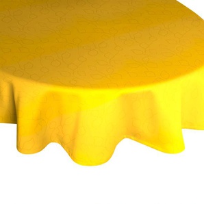 Tischdecke WIRTH Westport Tischdecken Gr. B/L: 190 cm x 130 cm, 1 St., oval, gelb Tischdecken