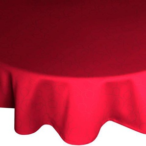 Tischdecke WIRTH Westport Tischdecken Gr. B/L: 190 cm x 130 cm, 1 St., oval, rot Tischdecken