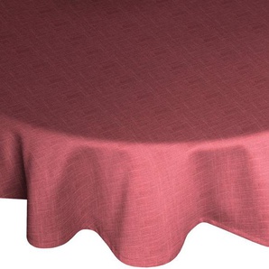Tischdecke WIRTH WIESSEE Tischdecken Gr. B/L: 160 cm x 220 cm, oval, rosa Tischdecken oval