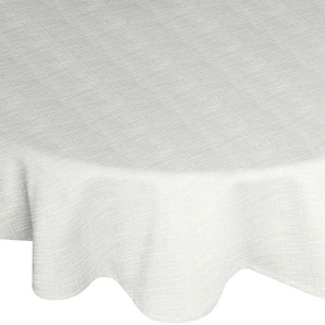Tischdecke WIRTH WIESSEE Tischdecken Gr. B/L: 160 cm x 220 cm, oval, weiß Tischdecken oval