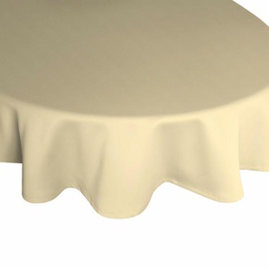 Tischdecke WIRTH WirthNatur Tischdecken Gr. B/L: 130 cm x 190 cm, oval, grau (taupe) Tischdecken oval