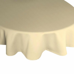 Tischdecke WIRTH WirthNatur Tischdecken Gr. B/L: 130 cm x 190 cm, oval, grau (taupe) Tischdecken