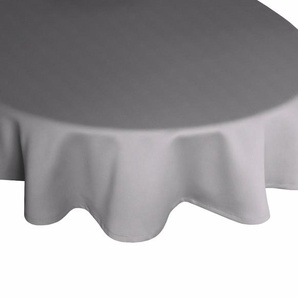 Tischdecke WIRTH WirthNatur Tischdecken Gr. B/L: 130 cm x 190 cm, oval, grau Tischdecken
