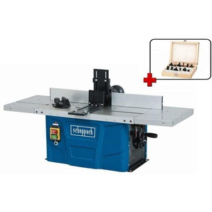 Tischfräsmaschine tischfräse 230 v 1500 w Scheppach HF50 + fräser 8 ø mm