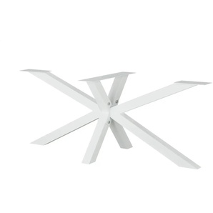 Tischgestell 2er-Set Tuxa massiv - weiß - Metall - 75 cm - 72 cm - cm 195,0 | Möbel Kraft