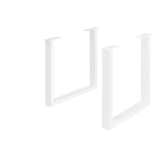 Tischgestell 2er-Set Tuxa massiv - weiß - Metall,pulverbeschichtet - 73 cm - 72 cm - cm 8,0 | Möbel Kraft