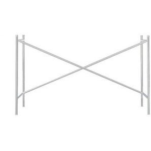 Tischgestell Eiermann 1 Richard Lampert verchromt silber, Designer Prof. Egon Eiermann, 66-86x110x66 cm