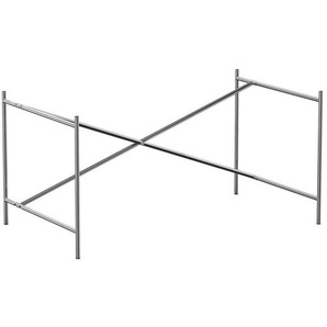 Tischgestell Eiermann 2 Richard Lampert verchromt silber, Designer Prof. Egon Eiermann, 66-86x135x66 cm