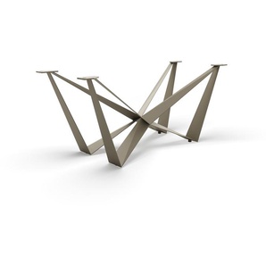 Tischgestell Spider Metall Effektfinish Titan Tischplatten ab 200 cm, Gestelle