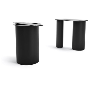 Tischgestell Troa Metall Schwarz für Tischplatten ab 200 cm, Gestelle