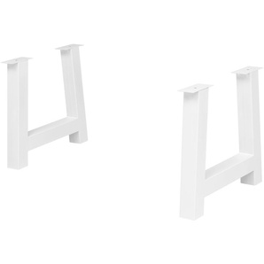 Tischgestell 2er-Set  Tuxa massiv ¦ weiß ¦ Metall ¦ Maße (cm): B: 73 H: 73 T: 10.0