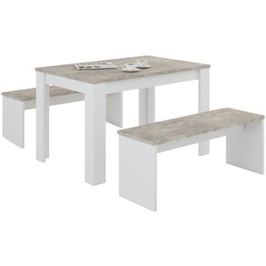 Tischgruppe  Havre | weiß | 80 cm | 75 cm |