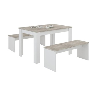 Tischgruppe Havre | weiß | 80 cm | 75 cm |