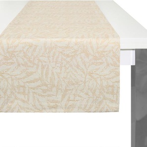 Tischläufer WIRTH Gospic Tischdecken Gr. B/L: 150 cm x 40 cm, 1 St., goldfarben Tischläufer