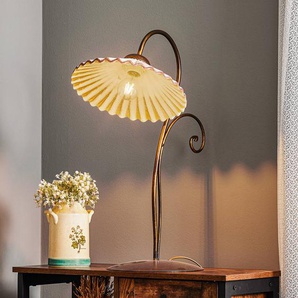 Tischlampe Rosina ONLI, bronze / altmessing, für Wohn- / Esszimmer, Keramik, Landhaus / Rustikal, Tischlampe 4257/LG