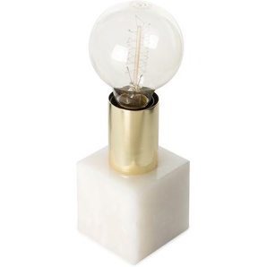 Tischlampe Weiß ca. 7cm (L) x 7cm (B) x 13,5cm (H)