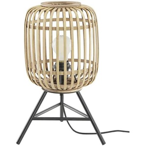 Tischleuchte 1-flammig Bambusschirm - holzfarben - Materialmix - 41 cm - 22.0 | Möbel Kraft