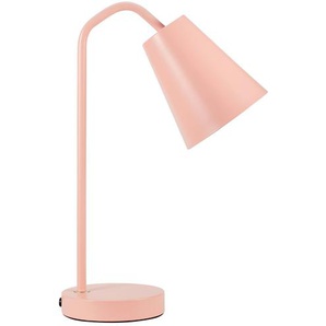 Tischleuchte, 1-flammig, Metall/ rosa - rosa/pink - Materialmix - 12,5 cm - 37,5 cm - 26,6 cm | Möbel Kraft