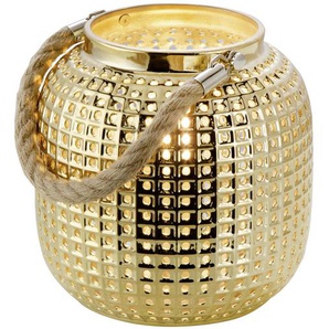 Tischleuchte Bola, Gold, Keramik, 17 cm, Lampen & Leuchten, Innenbeleuchtung, Tischlampen, Tischlampen