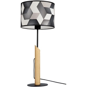 Tischleuchte BRITOP LIGHTING ESPACIO Lampen Gr. 1 flammig, Ø 27 cm Höhe: 70 cm, bunt (schwarz, weiß, beige) Tischlampen