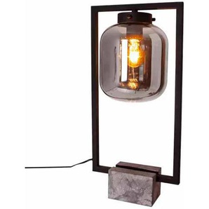 Tischleuchte BY RYDENS Dixton Lampen Gr. 1 flammig, Ø 25,00 cm Höhe: 52,00 cm, grau (rauchgrau) Tischlampen