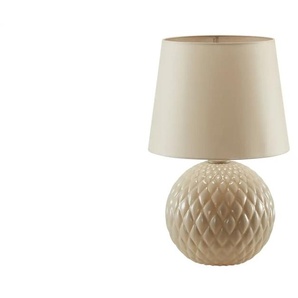 Tischleuchte - creme - Materialmix - 60 cm - 39.0 | Möbel Kraft
