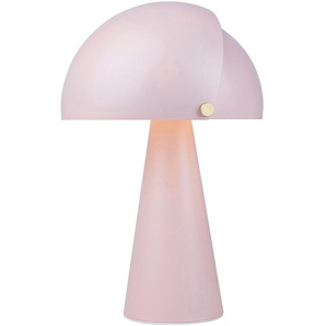 Tischleuchte DESIGN FOR THE PEOPLE ALIGN Lampen Gr. Ø 22,00 cm Höhe: 33,50 cm, rosa (rosé) Tischlampen beweglicher Lampenschirm, angenehmes, nach unten gerichtetes Licht