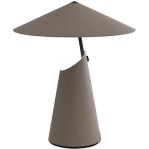 Tischleuchte DESIGN FOR THE PEOPLE Taido Lampen Gr. Ø 32 cm Höhe: 38 cm, braun Designlampe Tischlampen
