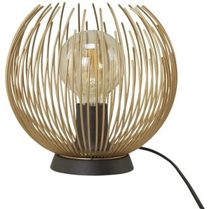Tischleuchte - gold - Materialmix - 22,5 cm - 23.5 | Möbel Kraft