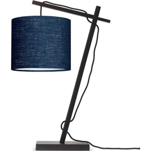 Tischleuchte GOOD&MOJO Andes Lampen Gr. Ø 15 cm Höhe: 46 cm, blau (dunkelblau) Tischlampen